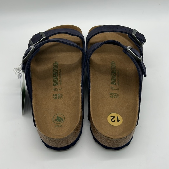 2377- Birkenstock Dark Purple Double Strap Vegan Sandals Men’s Size 12 NWT - Picture 5 of 8